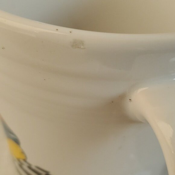 FIESTAWARE FIESTA CERAMIC WHITE TAPERED MUG CUP DANCING LADY 15 FL OZ - Picture 9 of 14